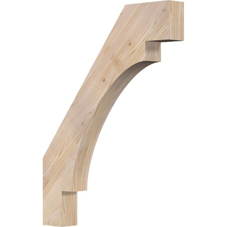 Ekena Millwork 3 1/2"W x 26"D x 34"H Merced Smooth Knee Brace, Douglas Fir BRC04X26X34MRC00SDF